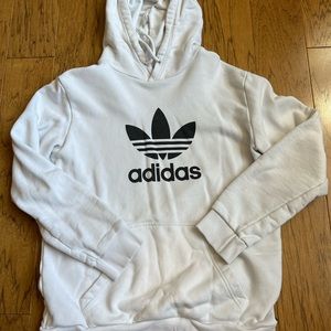 Classic Adidas white and black sweatshirt